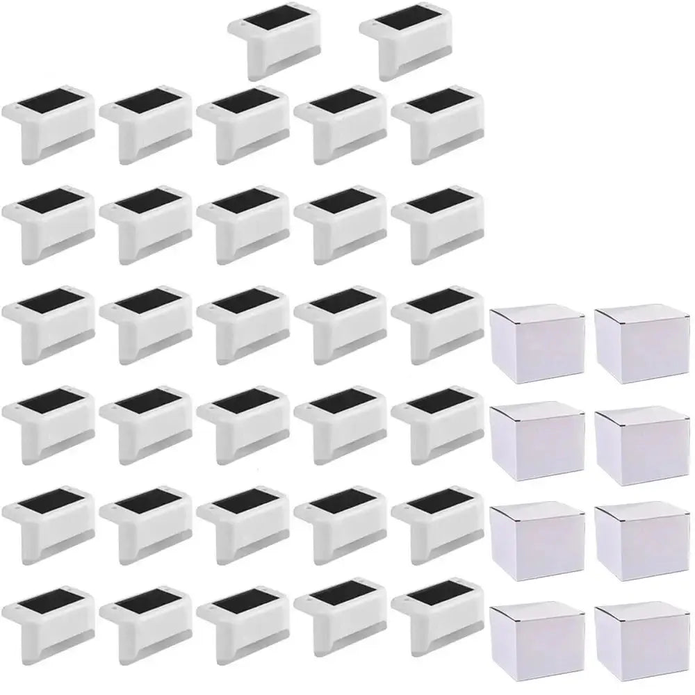 Solar LED Waterproof Outdoor Lights (4/8/16/32 Pack) - White 32pcs / White Light - SS