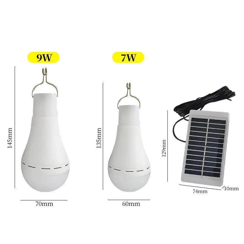 Solar Light Waterproof USB Charged Hanging Emergency Sunlight Powered Lamp Outdoor Camping Tent Lights Emergency Light