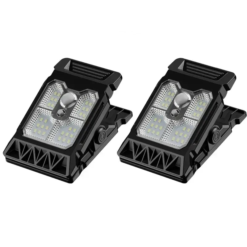 Solar Powered Courtyard Lamp Household Garden Lighting Human Body Sensing Multifunctional Outdoor Clip On Lawn Lamp