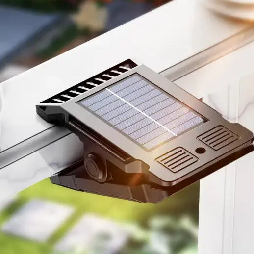 Solar Powered Courtyard Lamp Household Garden Lighting Human Body Sensing Multifunctional Outdoor Clip On Lawn Lamp
