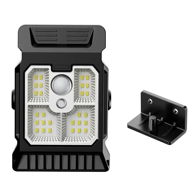 Solar Powered Courtyard Lamp Household Garden Lighting Human Body Sensing Multifunctional Outdoor Clip On Lawn Lamp
