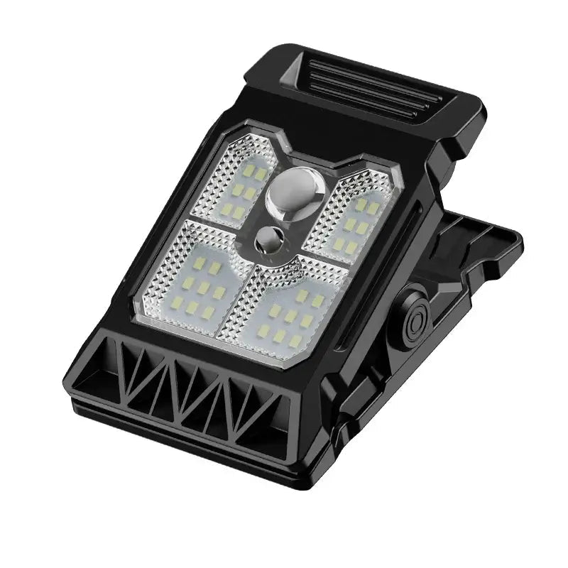 Solar Powered Courtyard Lamp Household Garden Lighting Human Body Sensing Multifunctional Outdoor Clip On Lawn Lamp
