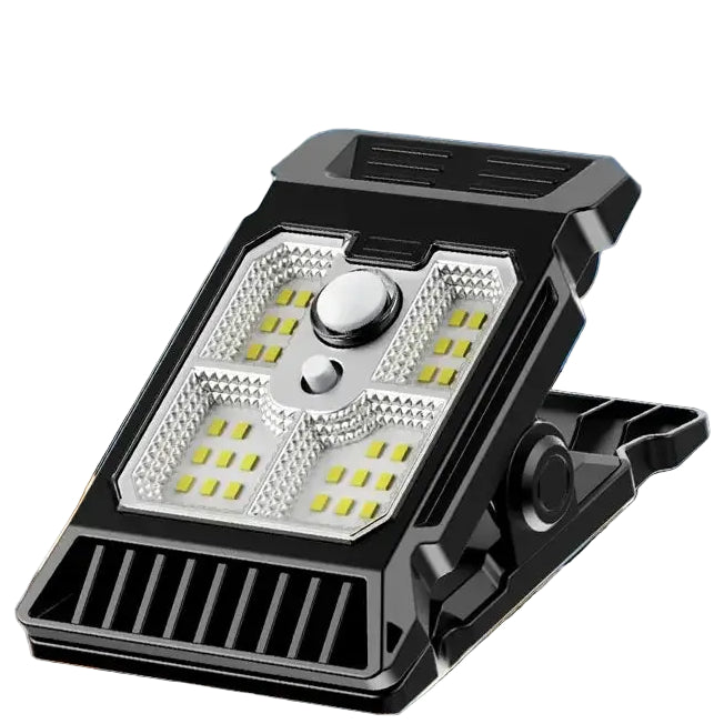 Solar Powered Courtyard Lamp Household Garden Lighting Human Body Sensing Multifunctional Outdoor Clip On Lawn Lamp