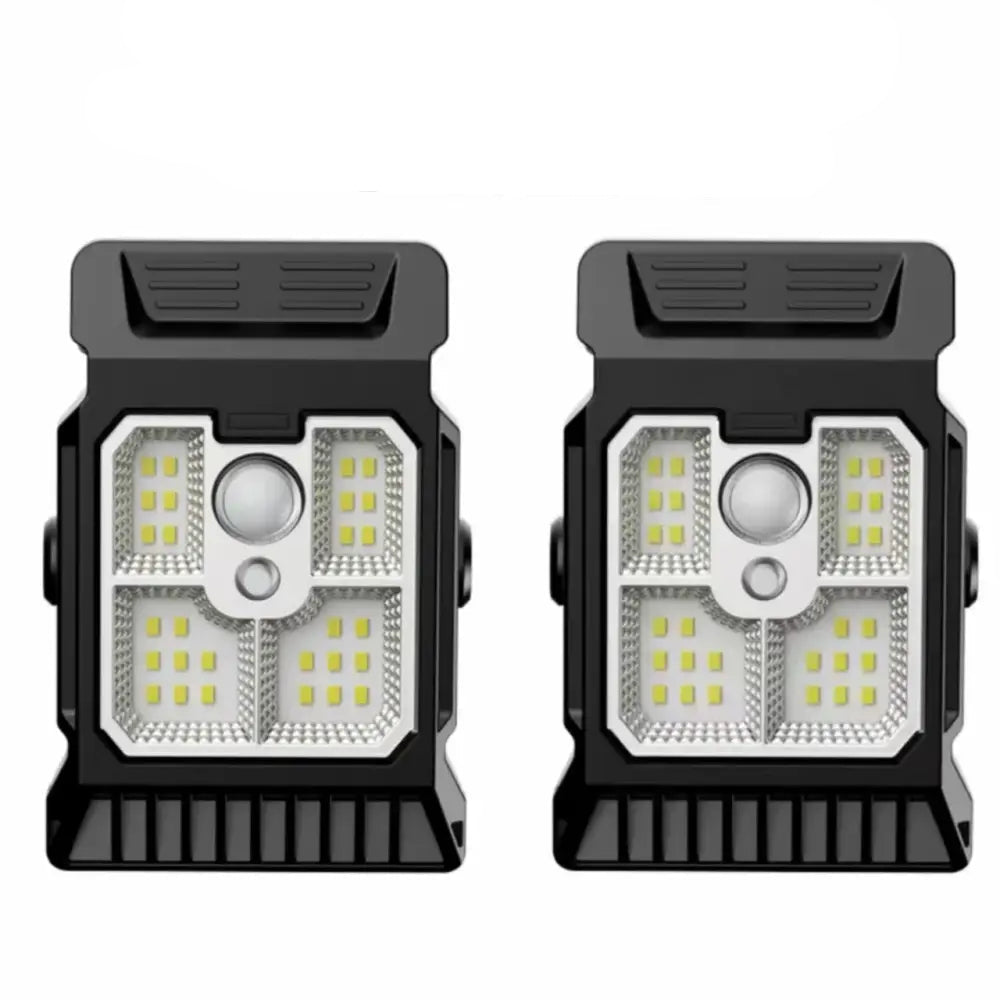 Solar Powered Courtyard Lamp Household Garden Lighting Human Body Sensing Multifunctional Outdoor Clip On Lawn Lamp