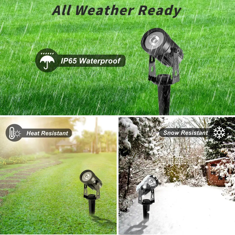 Solar Powered Spotlight IP65 Solar LED Light Outdoor Landscape Yard Garden Tree Separately Lamp Aluminum Anti Rust