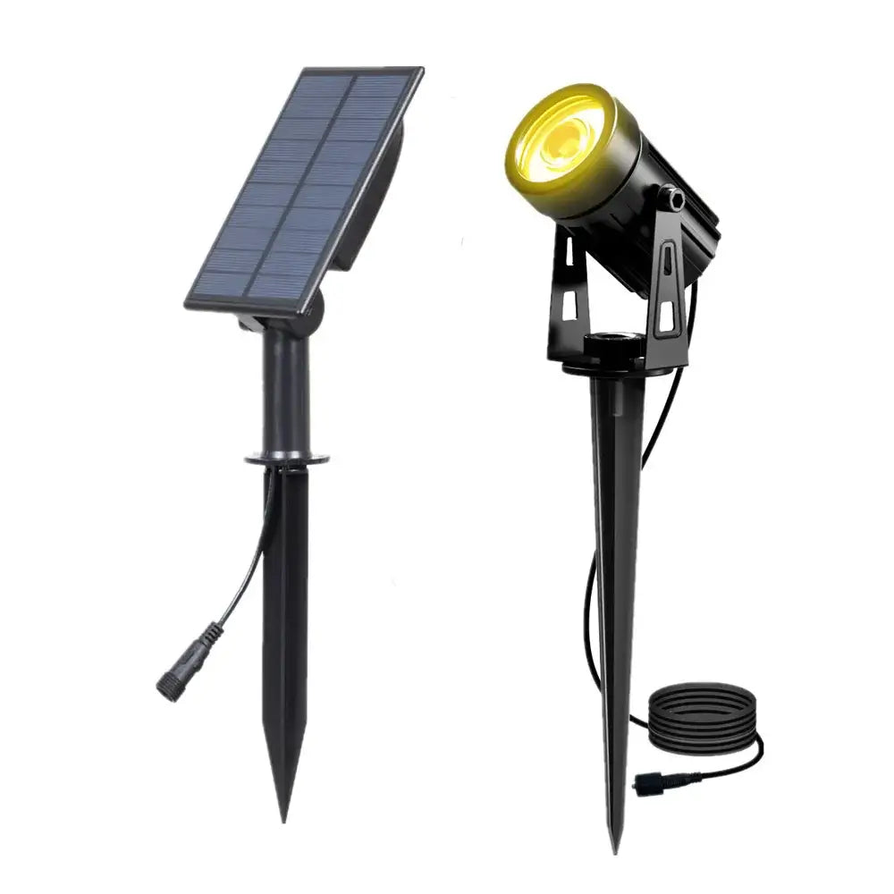Solar Powered Spotlight IP65 Solar LED Light Outdoor Landscape Yard Garden Tree Separately Lamp Aluminum Anti Rust