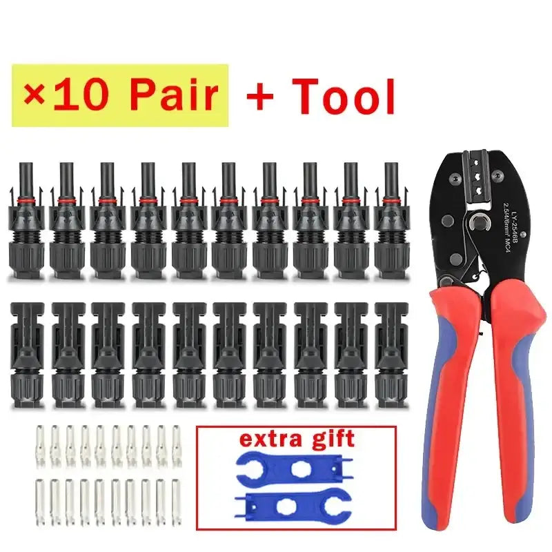 Solar PV Panel Crimping Tool Kit (AWG 14–10 2.5/4/6mm²) - B kit / Crimping Tool Kit - HBC