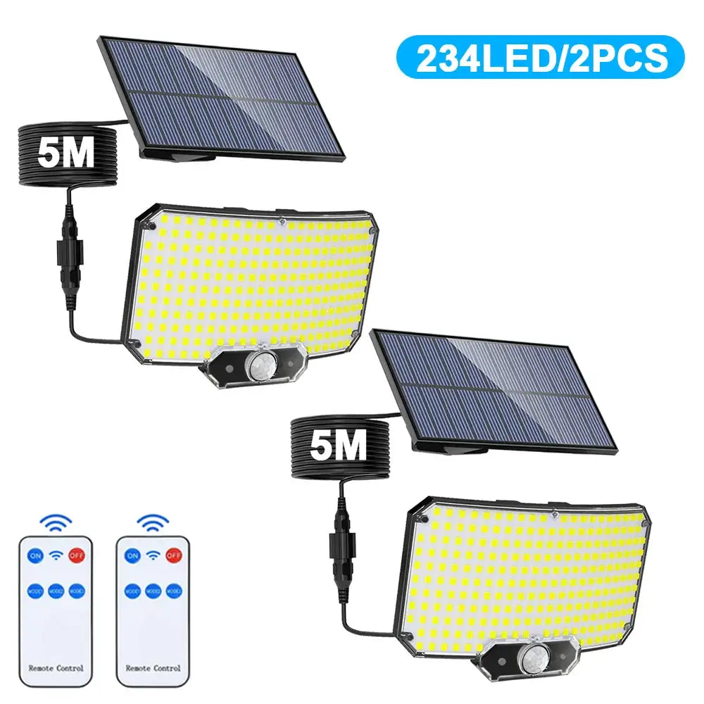 Solar Security Light – Motion Sensor (Waterproof) - 234LED 2PCS - SS