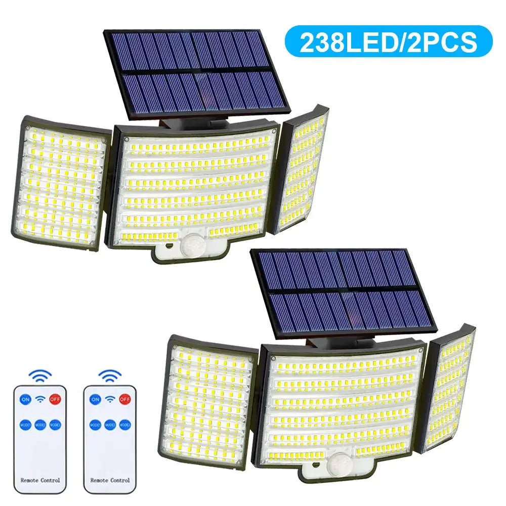 Solar Security Light – Motion Sensor (Waterproof) - 238LED 2PCS - SS