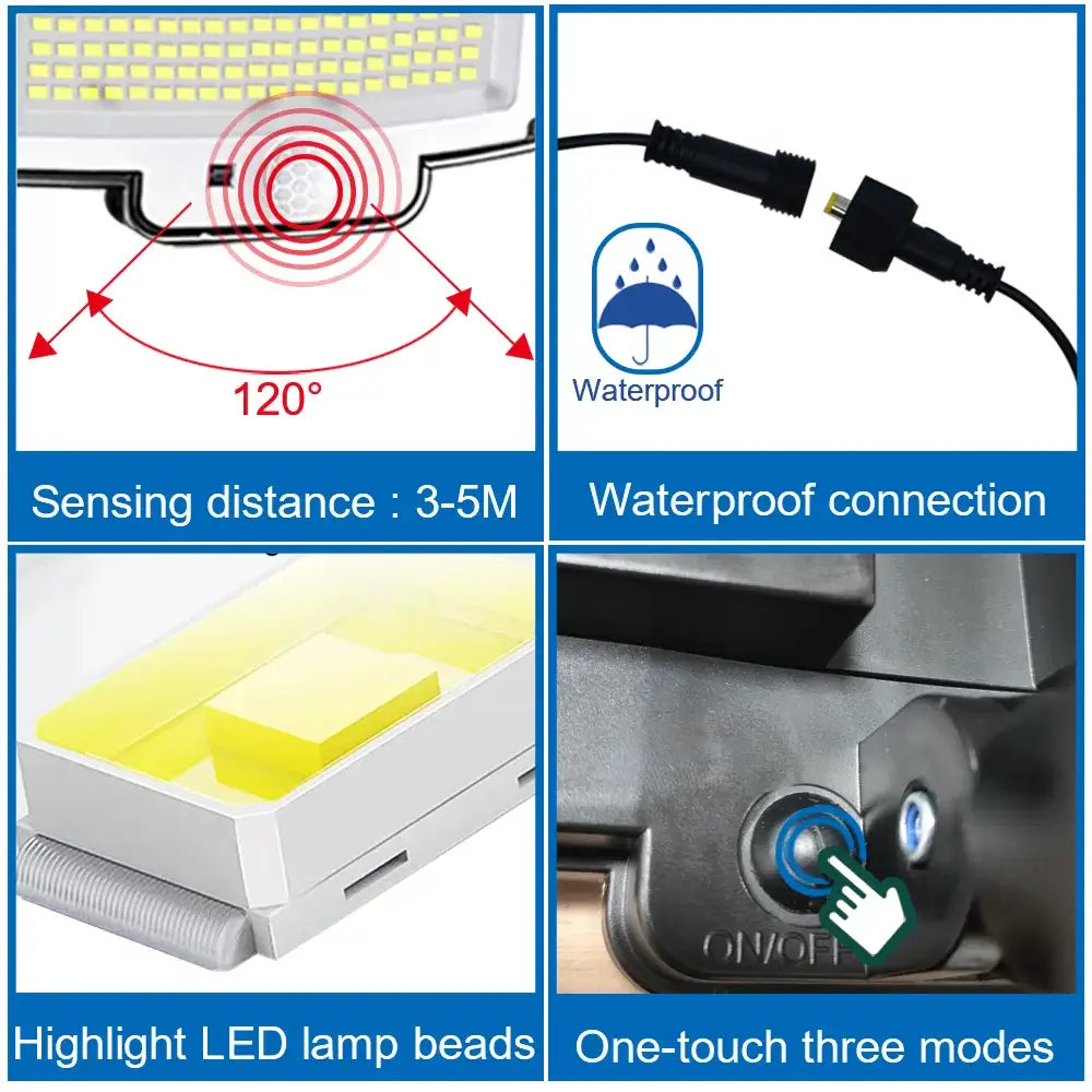 Solar Security Light – Motion Sensor (Waterproof) - SS