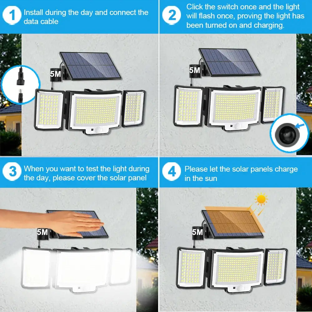 Solar Security Light – Motion Sensor (Waterproof) - SS