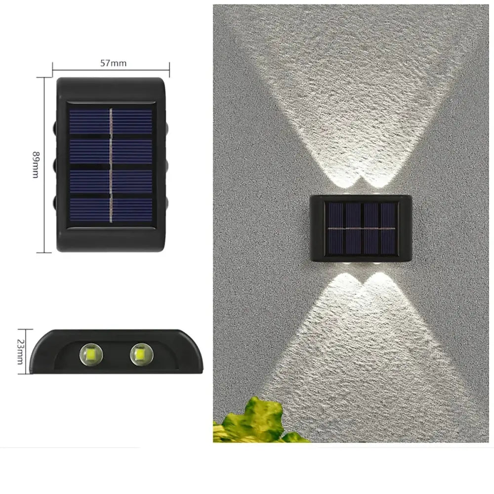 Solar Wall Lamp (different colours available) - 4LED-White / 1PCS - SS