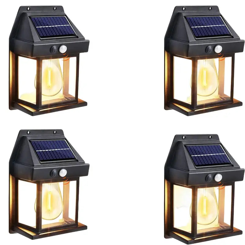 Solar Waterproof Outdoor LED Wall Light with Motion Sensor - SS