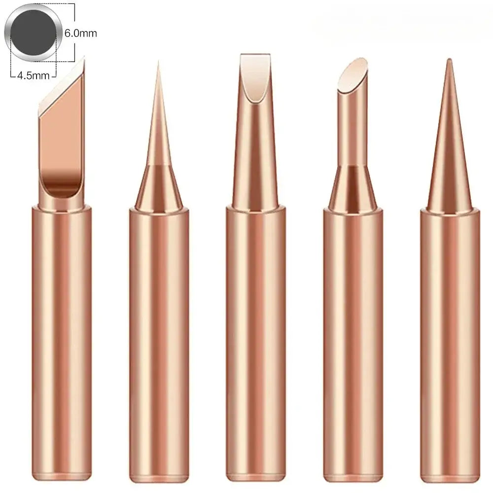 Soldering Iron Copper Tip Set - 900M (5pcs) - 5pcs - HBC