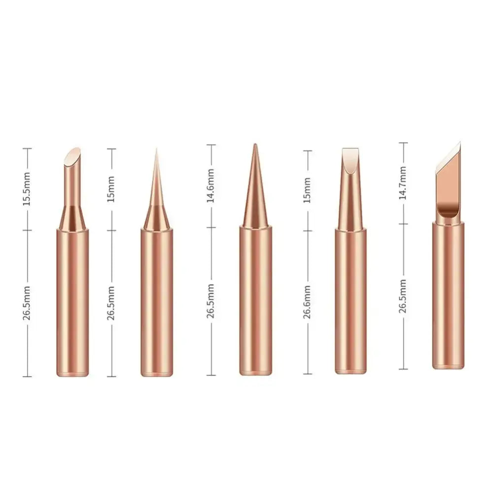 Soldering Iron Copper Tip Set - 900M (5pcs) - 5pcs - HBC