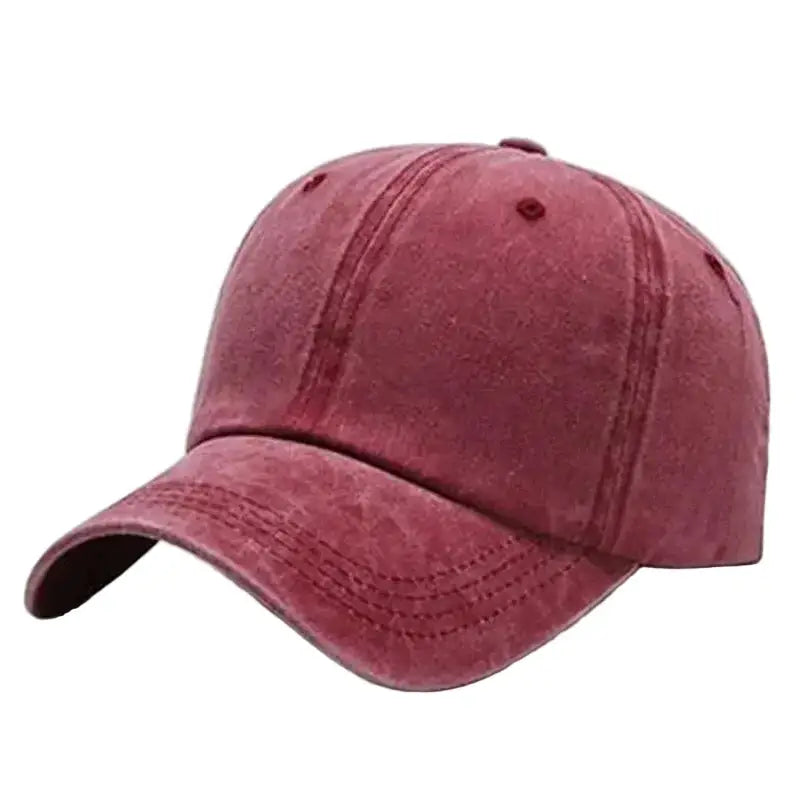 Solid Baseball Cap (5 colours available) - Burgundy - SS