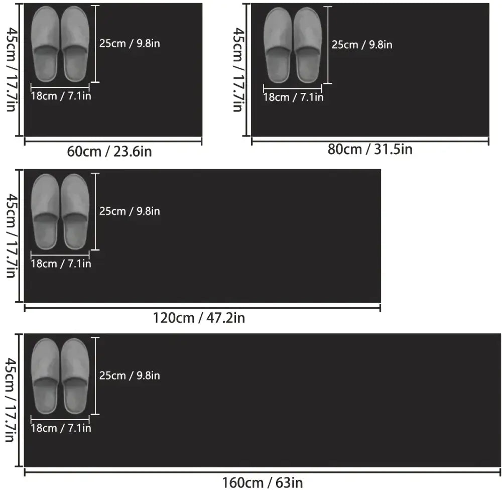 Solid Color Kitchen Mat – Non-Slip & Absorbent (4 colours available) - SS