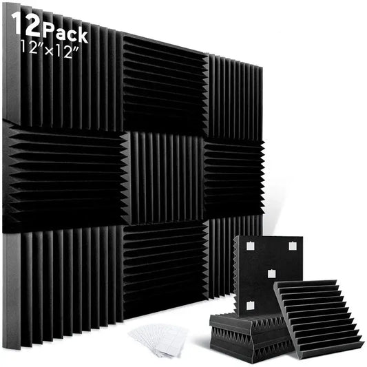 Soundproofing Foam Panels (12-Pack) (8 colours available) - SS