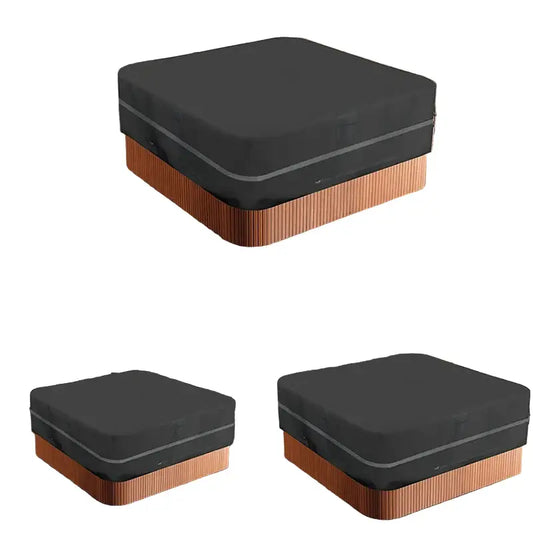 SPA Hot Tub Dust Cover – Square Outdoor Pool & Jacuzzi Cover (different sizes available) - SS