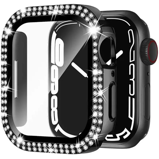 Sparkle Protective case for the Apple Watch 3 2 & 1 (42mm) Series - Black / Apple Series 3 2 & 1 (42mm) - TWS