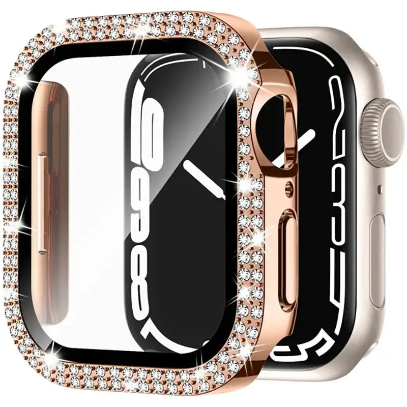 Sparkle Protective Case for the Apple Watch 7 8 & 9 (41mm) Series - Rose / Apple Watch Series 7 8 & 9 (41mm) - TWS