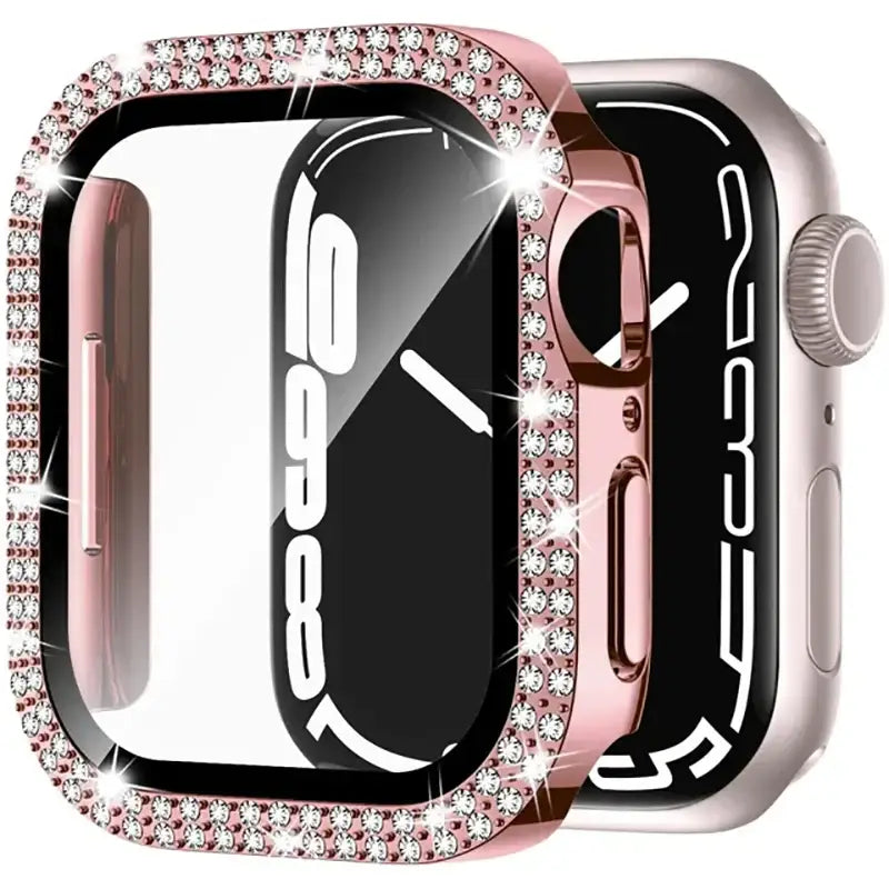 Sparkle Protective Case for the Apple Watch 7 8 & 9 (41mm) Series - Rose Pink / Apple Watch Series 7 8 & 9 (41mm) - TWS