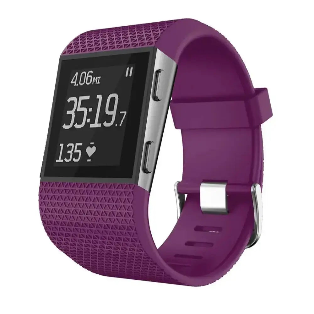 Sport Silicone Replacement Band for the Fitbit Surge Series (available in 8 colours) - Purple / Fitbit Surge - TWS