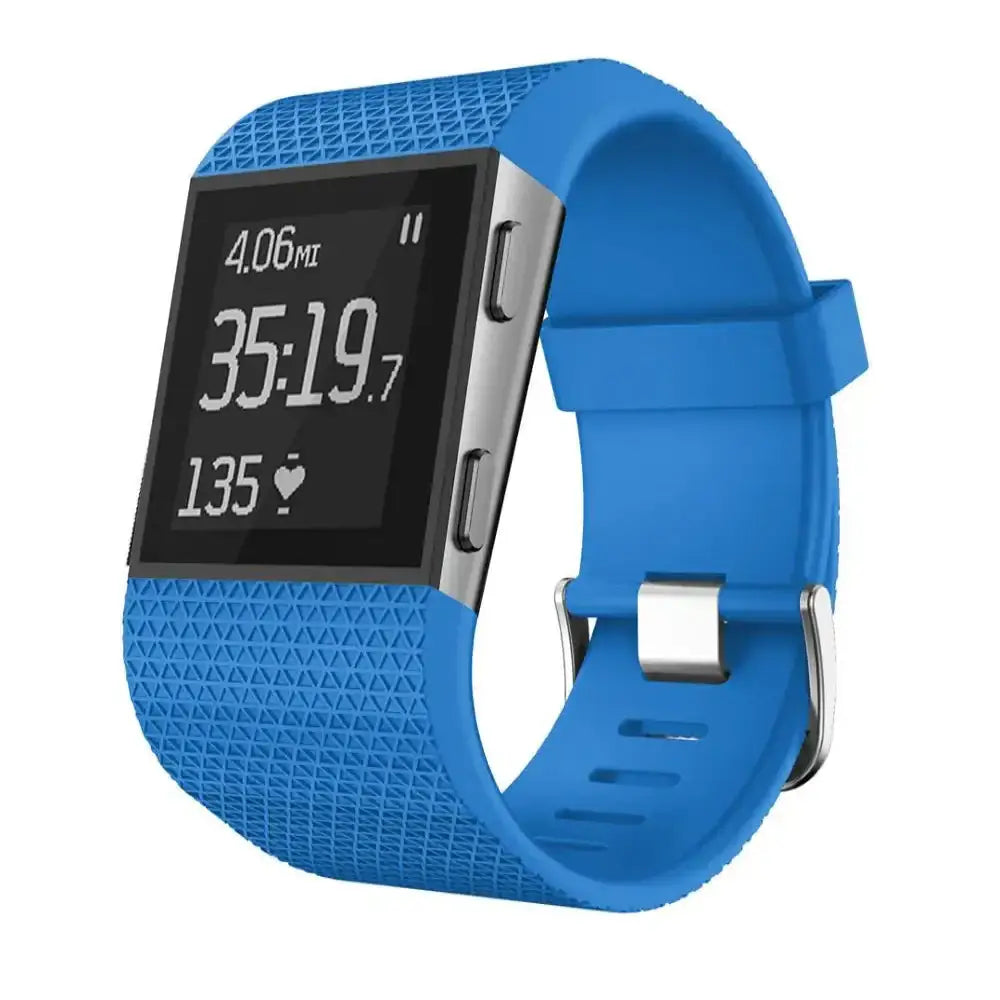 Sport Silicone Replacement Band for the Fitbit Surge Series (available in 8 colours) - Bule / Fitbit Surge - TWS