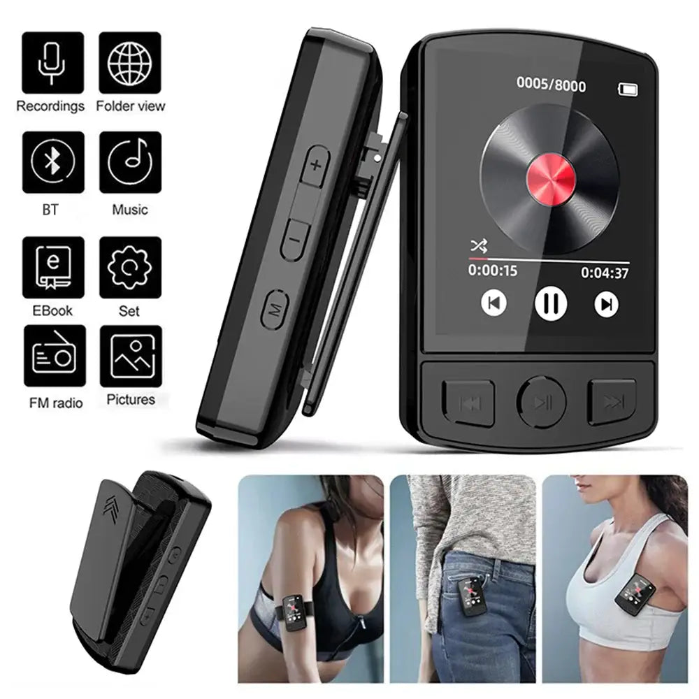 Sports Clip MP3 Player with Recording - Black / MP3 Player - SS