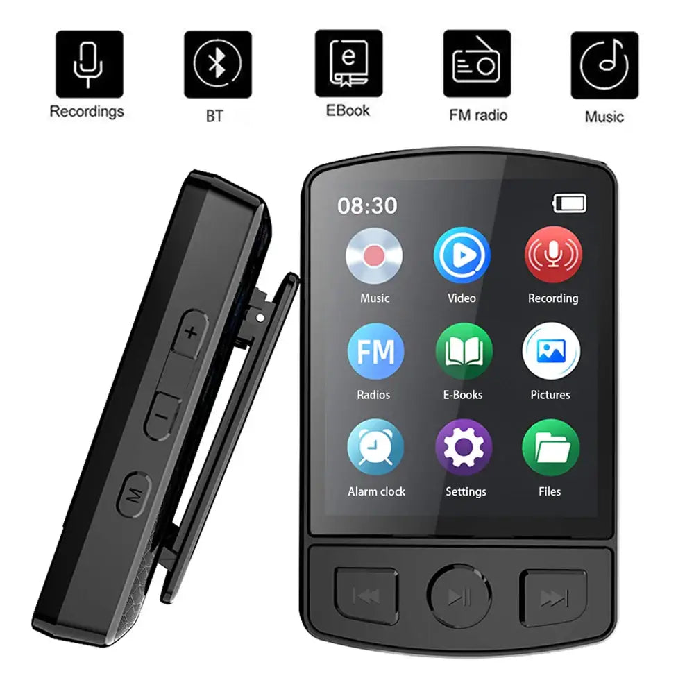 Sports Clip MP3 Player with Recording - Black / MP3 Player - SS