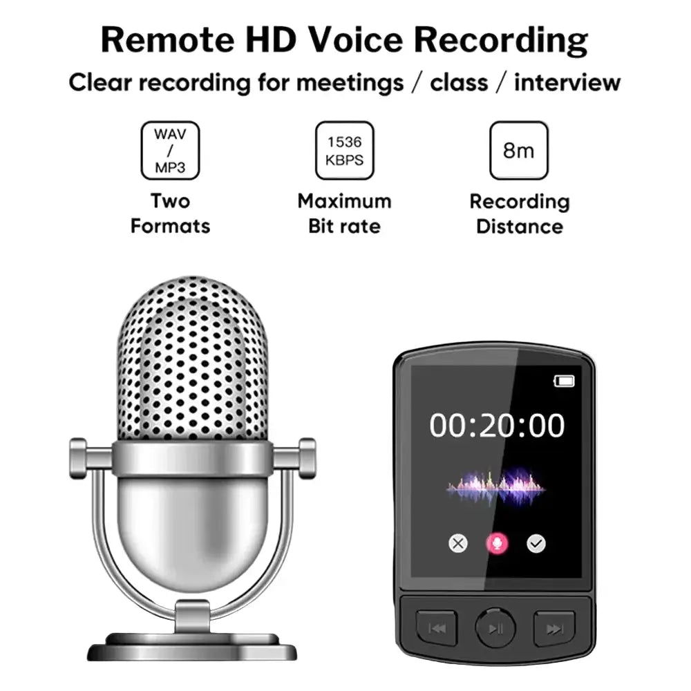 Sports Clip MP3 Player with Recording - Black / MP3 Player - SS