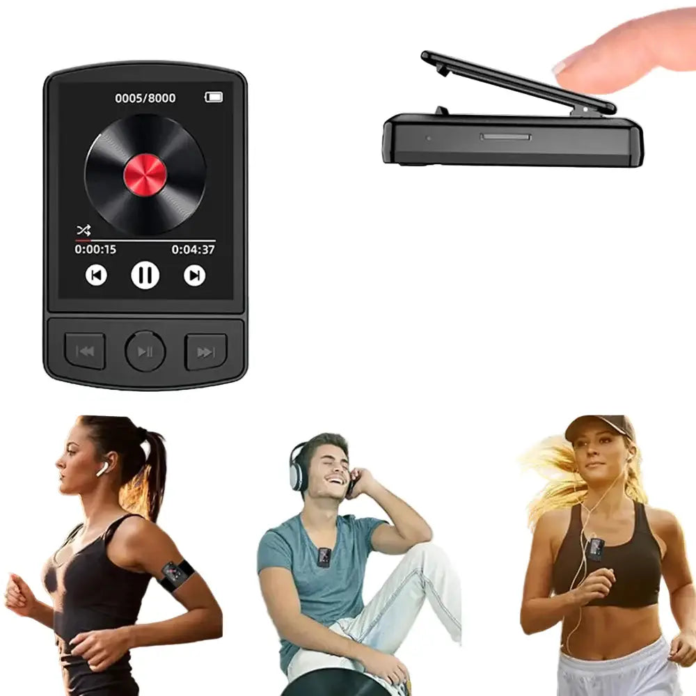 Sports Clip MP3 Player with Recording - Black / MP3 Player - SS