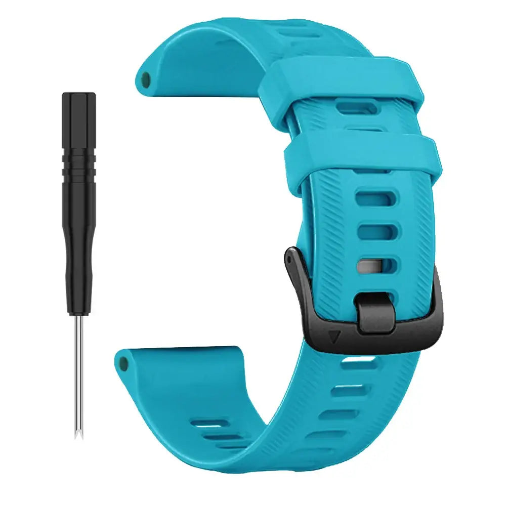 Sports Silicone Strap for the Garmin Forerunner Series - 22mm (10 different colours available) - Blue / Forerunner 970