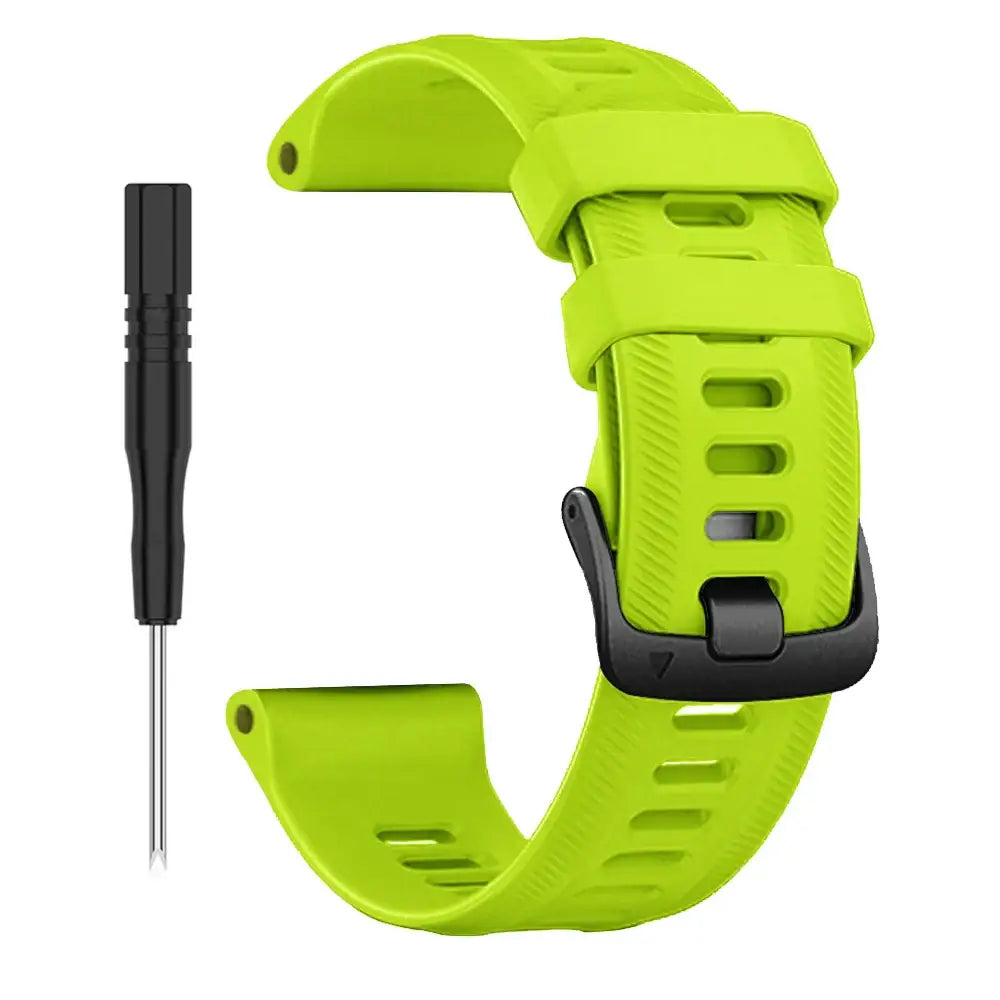 Sports Silicone Strap for the Garmin Forerunner Series - 22mm (10 different colours available) - Green / Forerunner 970