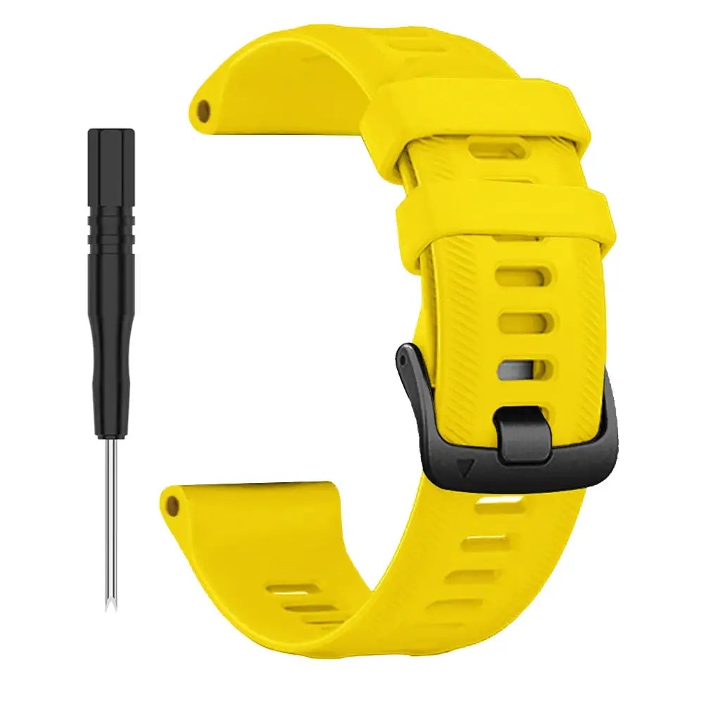 Sports Silicone Strap for the Garmin Forerunner Series - 22mm (10 different colours available) - Yellow / Forerunner