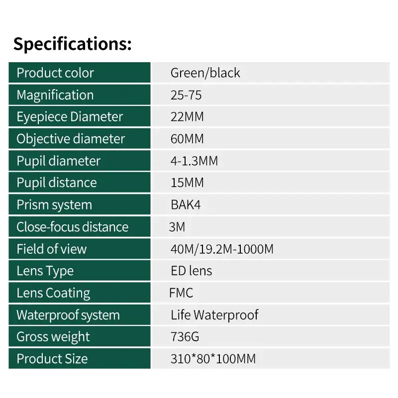 Spotting Scope Monocular - SS