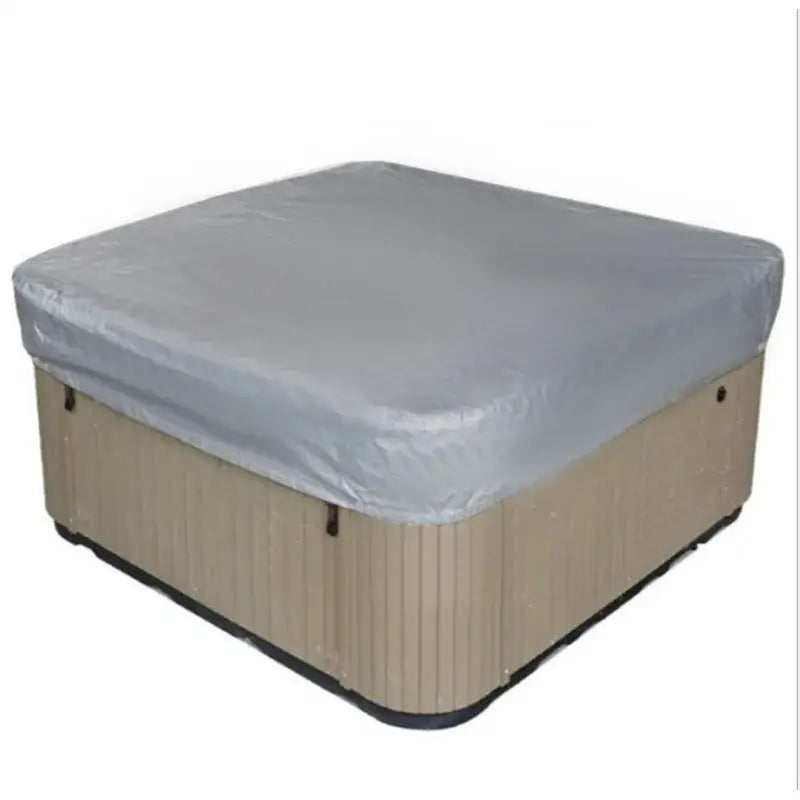 Square Hot Tub Cover – Waterproof Anti-UV Protector for Outdoor Spa (4 colours available) - Grey / 231x231x30cm - SS