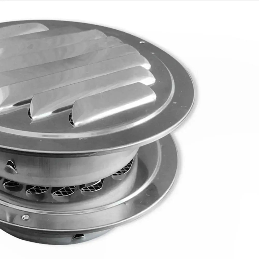 Stainless Steel 100mm RV Exterior Air Vent Grille - SS