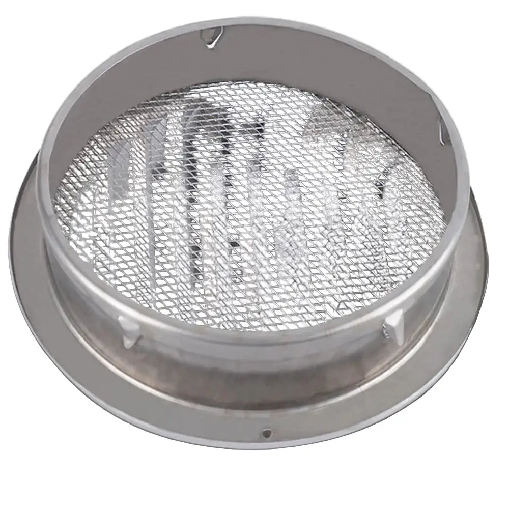 Stainless Steel 100mm RV Exterior Air Vent Grille - SS