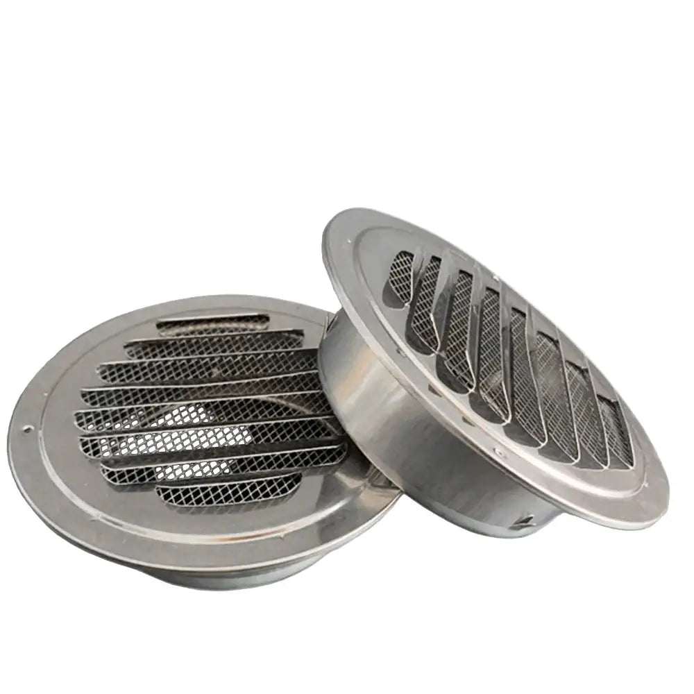 Stainless Steel 100mm RV Exterior Air Vent Grille - SS