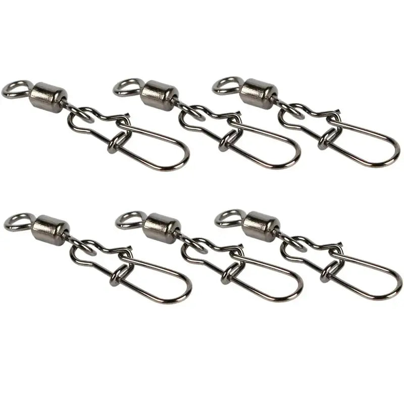 Stainless Steel Fishing Swivel Snaps – 50/100/200pcs - SS