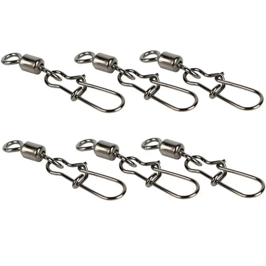 Stainless Steel Fishing Swivel Snaps – 50/100/200pcs - SS