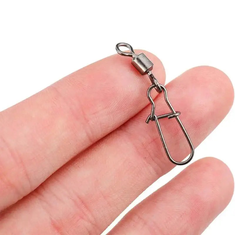 Stainless Steel Fishing Swivel Snaps – 50/100/200pcs - SS