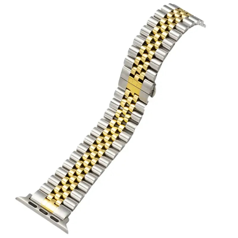 Stainless Steel Strap for the Apple Watch Ultra/Series 3–10 (38–49mm) (2 sizes & 18 colours available) - Silvery Golden