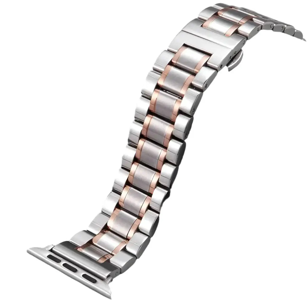 Stainless Steel Strap for the Apple Watch Ultra/Series 3–10 (38–49mm) (2 sizes & 18 colours available) - Silvery Rose