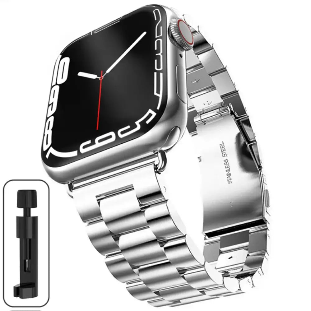 Stainless Steel Strap for the Apple Watch Ultra/Series 4–10 (38–49mm) (available in 15 colours) - Sliver / 38 40 41mm