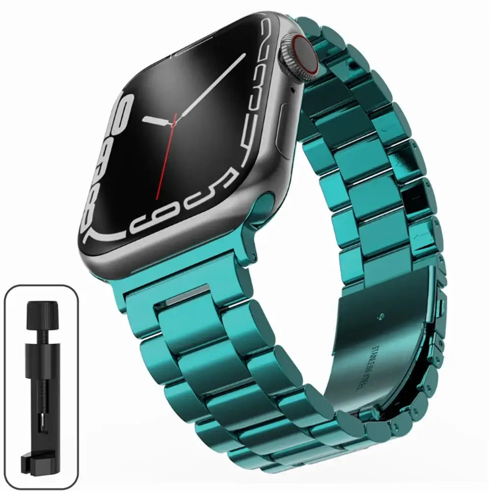 Stainless Steel Strap for the Apple Watch Ultra/Series 4–10 (38–49mm) (available in 15 colours) - Green / 38 40 41mm