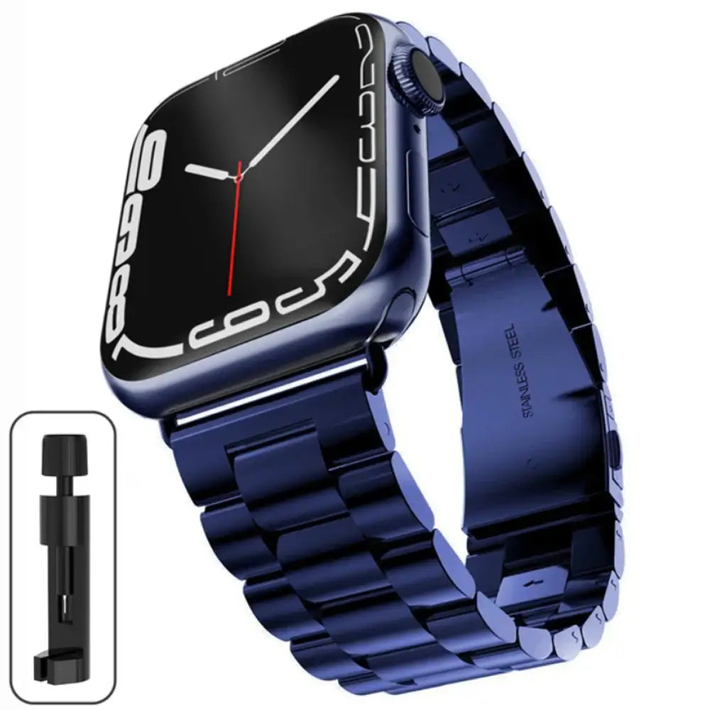 Stainless Steel Strap for the Apple Watch Ultra/Series 4–10 (38–49mm) (available in 15 colours) - Blue / 38 40 41mm