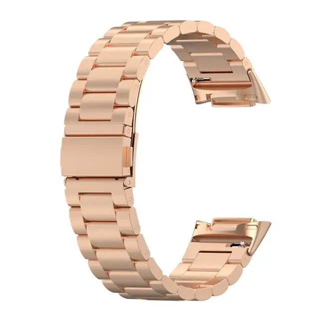 Stainless Steel Strap for the Fitbit Charge 5/6 Series (4 colours available) - Rose Gold / Fitbit Charge 6 - TWS