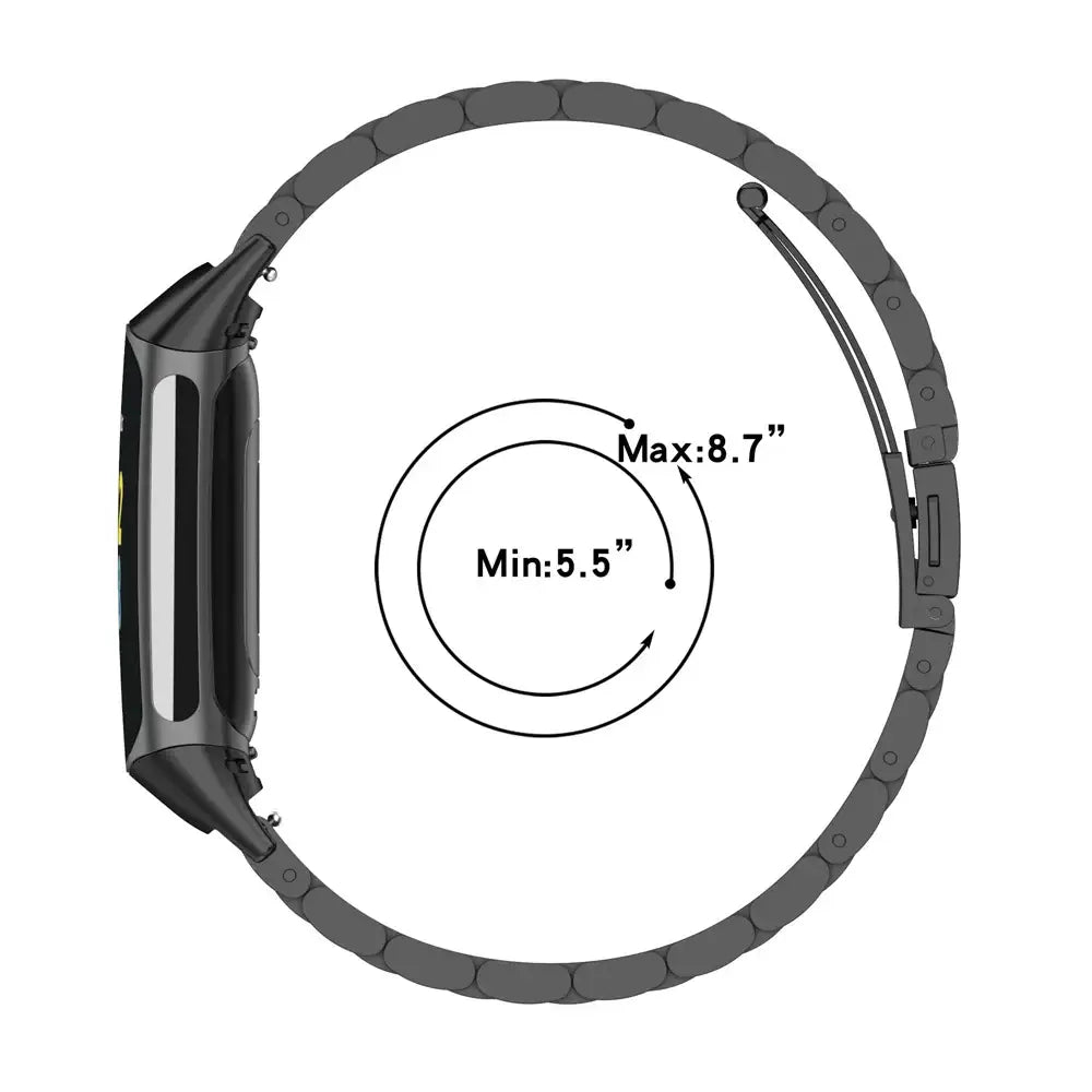 Stainless Steel Strap for the Fitbit Charge 5/6 Series (4 colours available) - TWS